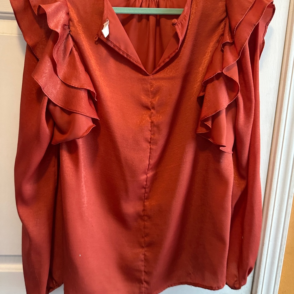Elegant Ruffled Blouse - Picture 3 of 4